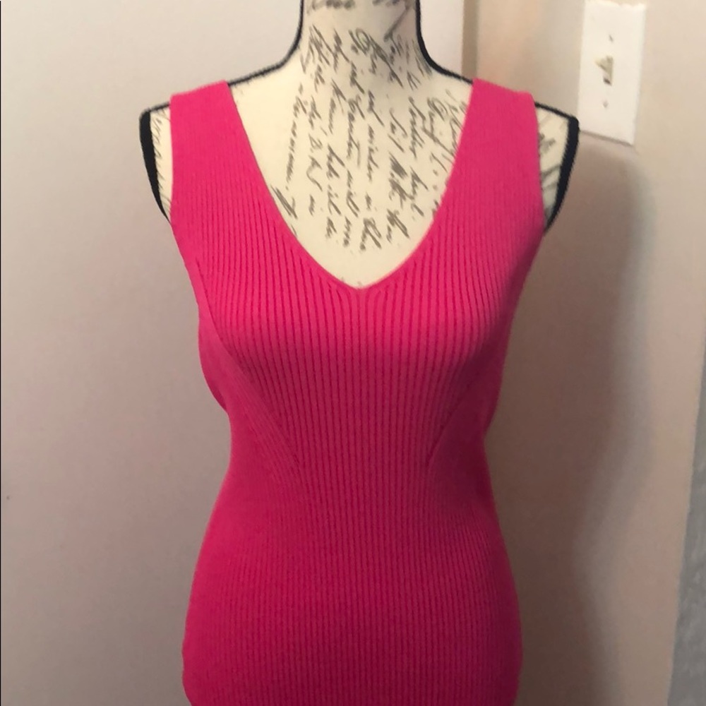 Long Michael Kors pink sleeves dress